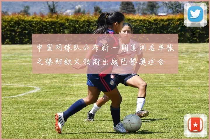 中国网球队公布新一期集训名单张之臻郑钦文领衔出战巴黎奥运会